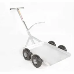 aluminum wagon with vertical and horizontal handles and turf tires