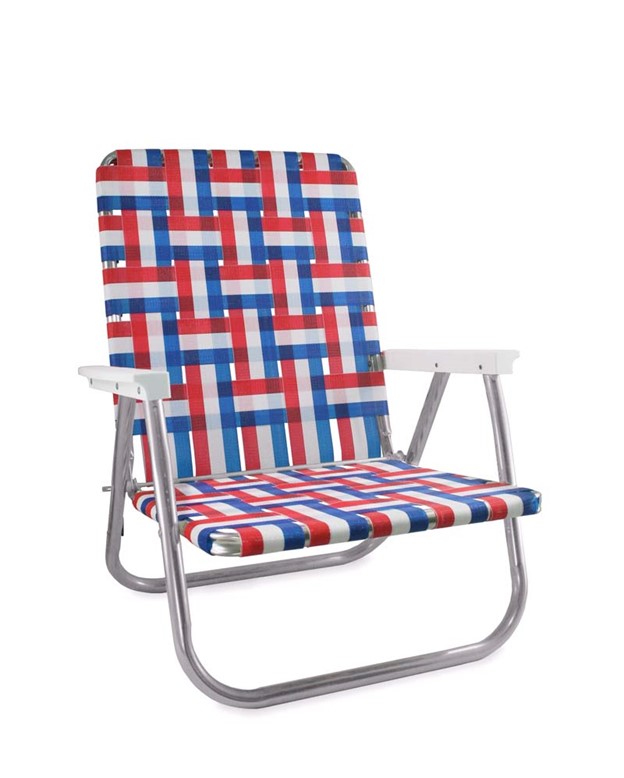 High Back Beach Chair-Old Glory High Back Beach Chair-Old Glory