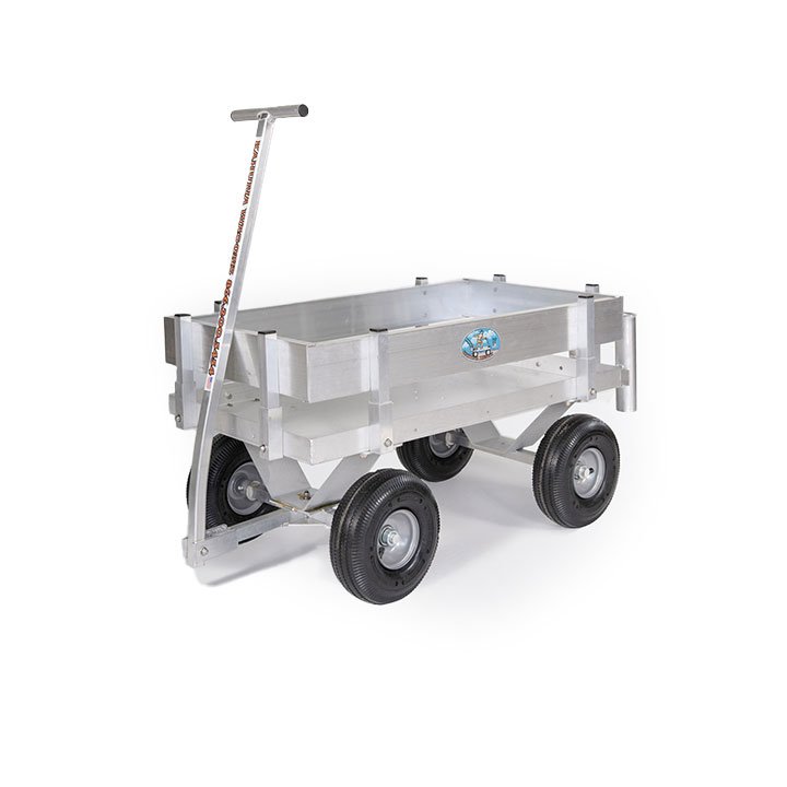 wagon with large wheels for turf and pavement