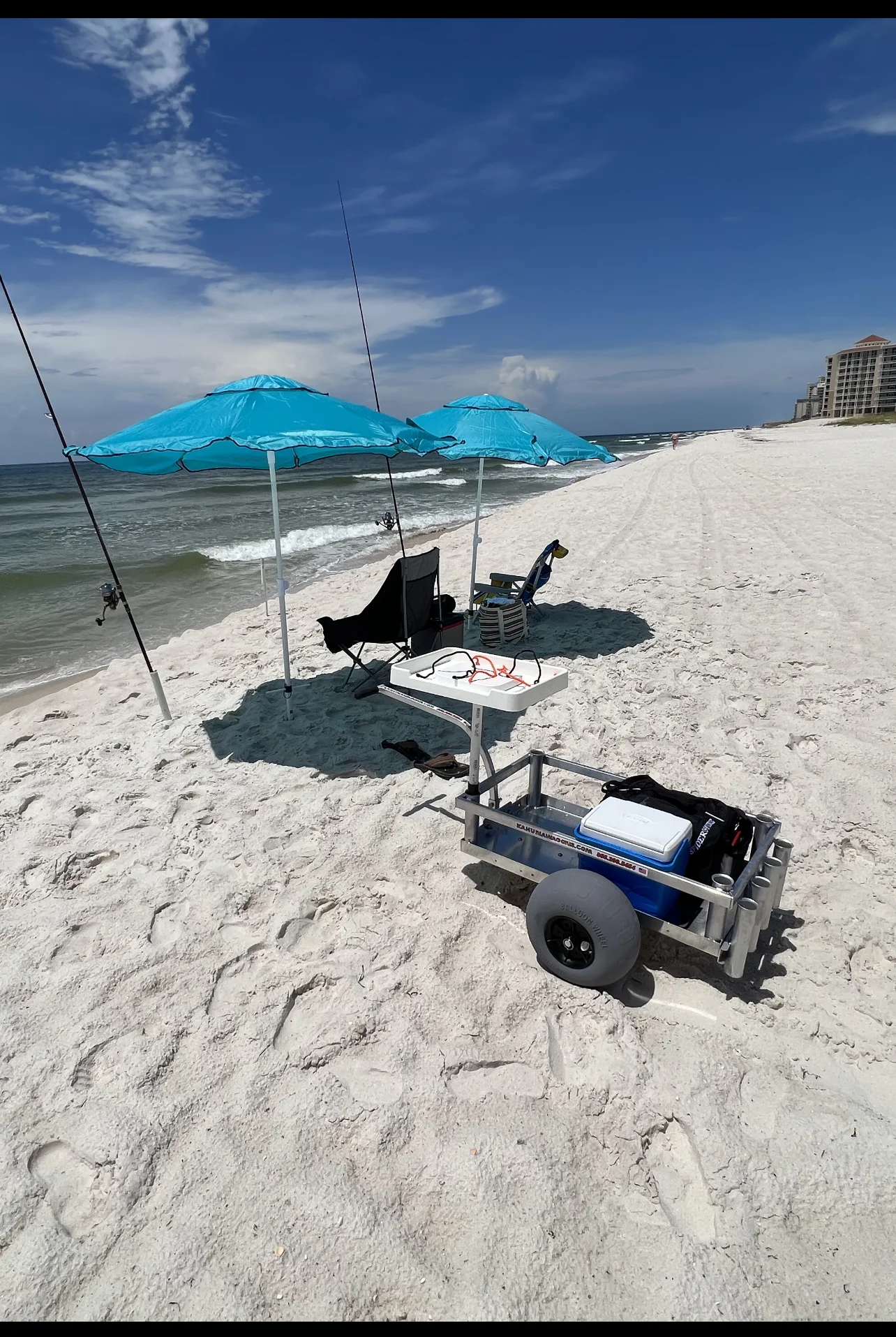 Custom Surf Fishing Carts and Parts